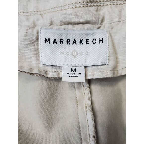Marrakech Open Front Cream Linen Vest Minimalist Coastal Normcore Capsule - Picture 2 of 8